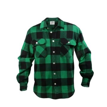 Rothco Buffalo Plaid Flannel Shirt - Extra Heavyweight - Green
