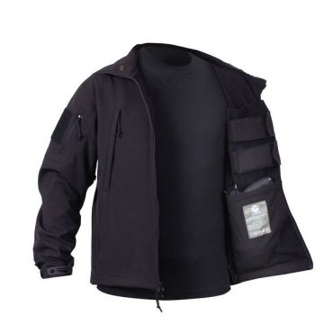 Rothco Concealed Carry Soft Shell Jacket - Black
