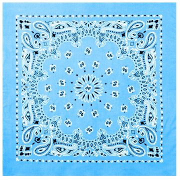 Rothco Trainman Light Blue Paisley Bandanna