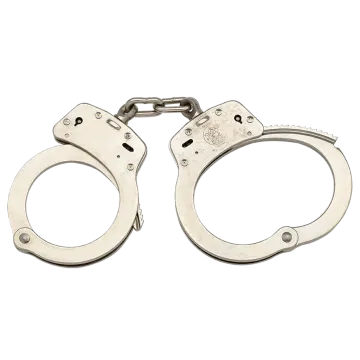 S&W Model 100 Nickel Handcuffs