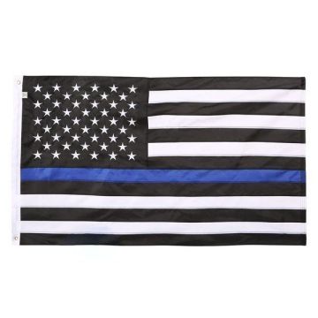 Thin Blue Line American Flag