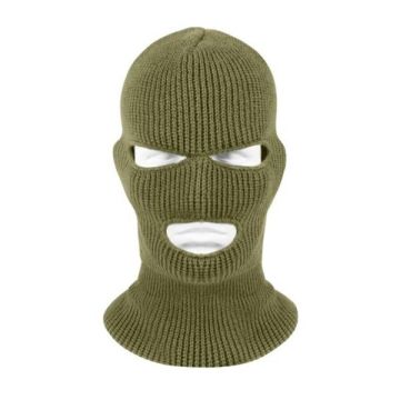 Three Hole Face Mask - Olive Drab