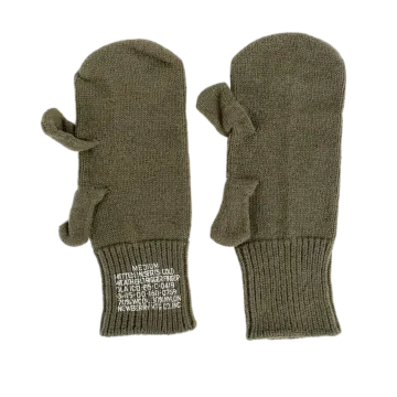 US Military Wool Trigger Finger Mitten Liners

