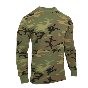 Vintage Woodland Camo Long Sleeve T-Shirt