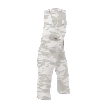 White Camo Tactical BDU Pants