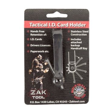 Zak Tool Tactical ID Card Holder with Handcuff Key