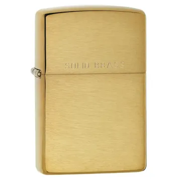 Zippo Classic Brushed Solid Brass Lighter